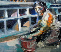 Woman, Cleaning