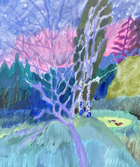 Guests in a little pond