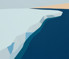 Glacial cliff